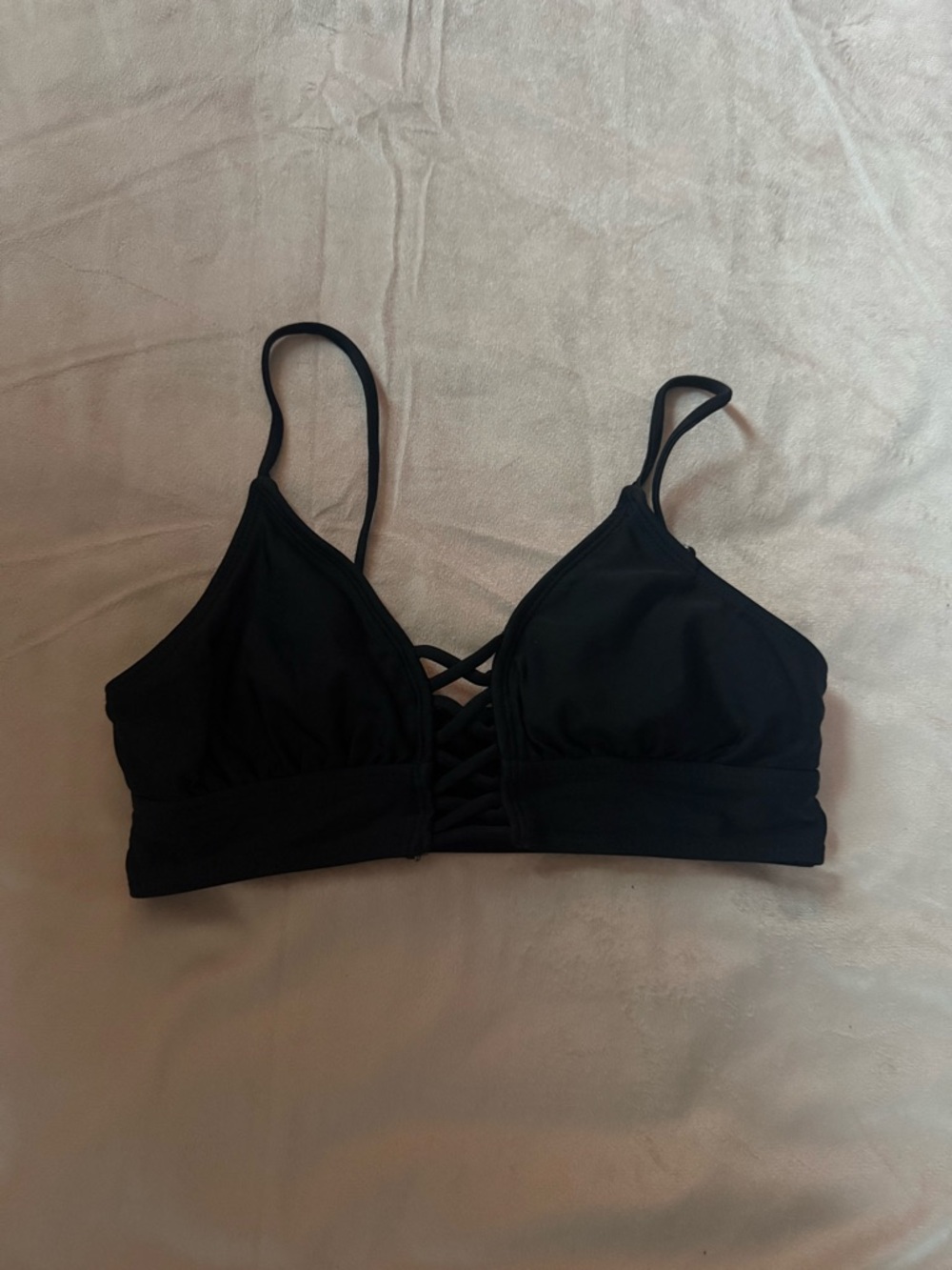Black bikini top